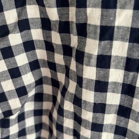 Merina gingham button down, M - Picture 4 of 4